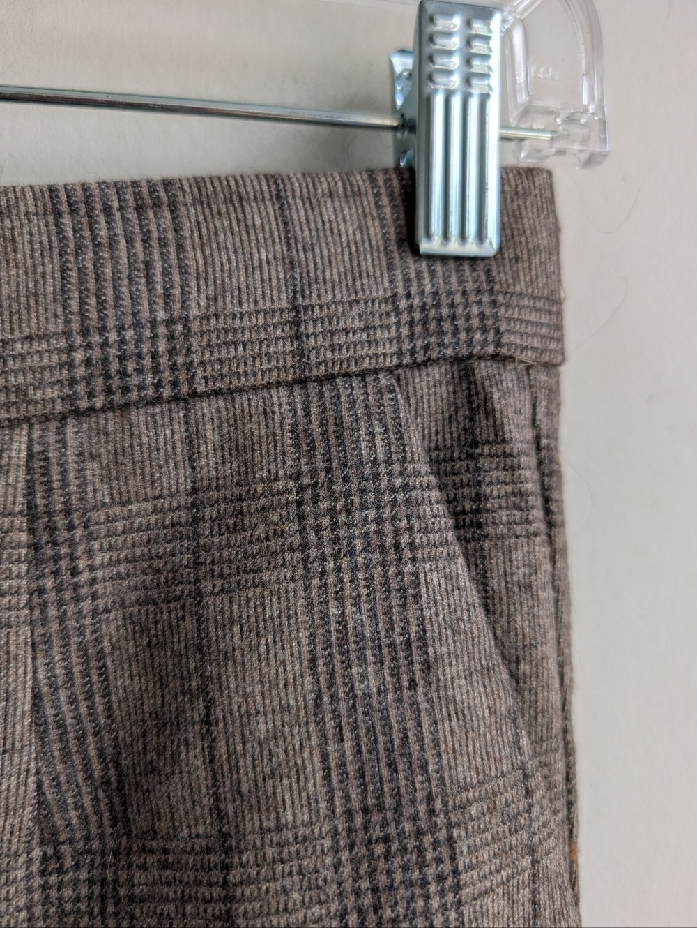 Babaton Wool/Cashmere Atelier Pants - Plaid Cropped Trousers - Picture 2 of 7